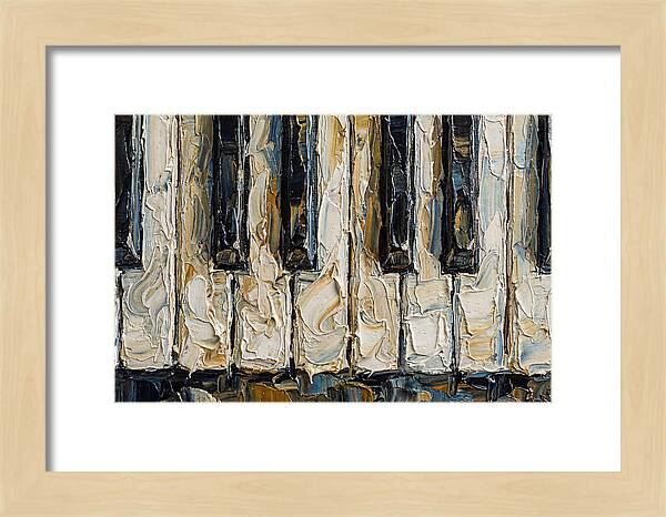 Piano Keys In Palette Knife Style