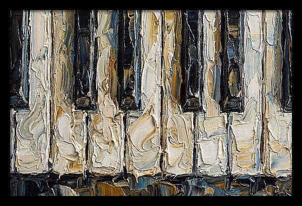 Piano Keys In Palette Knife Style