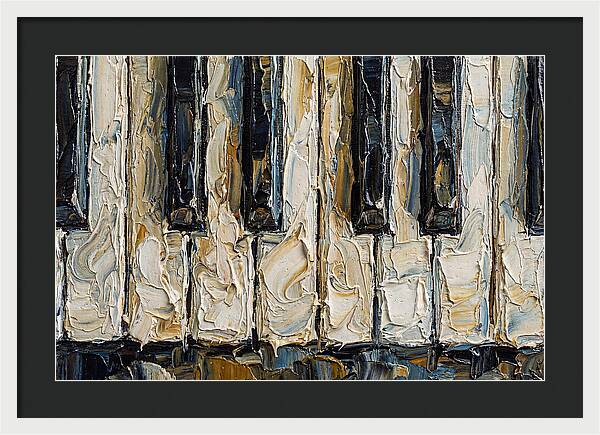Piano Keys In Palette Knife Style