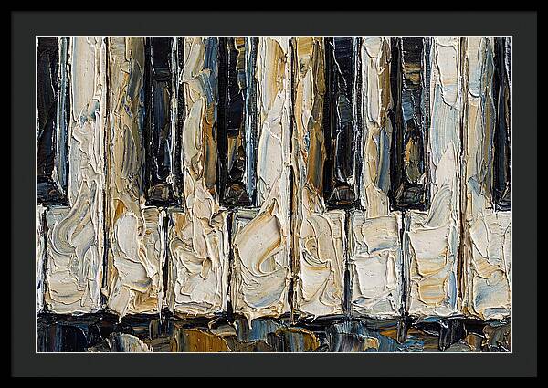 Piano Keys In Palette Knife Style