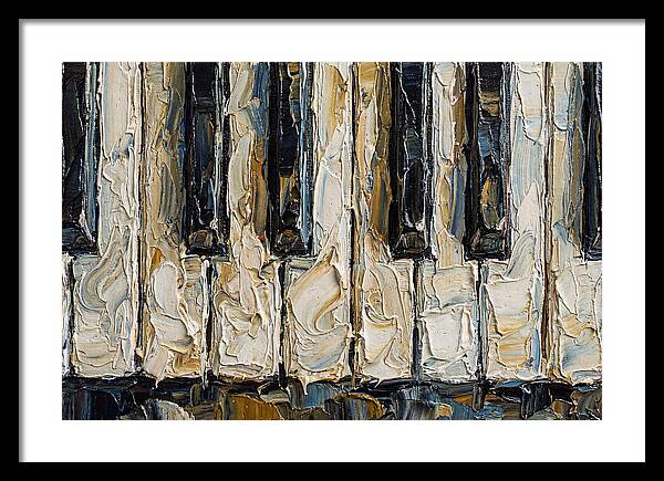 Piano Keys In Palette Knife Style