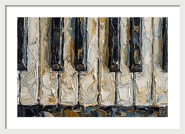 Piano Keys In Palette Knife Style