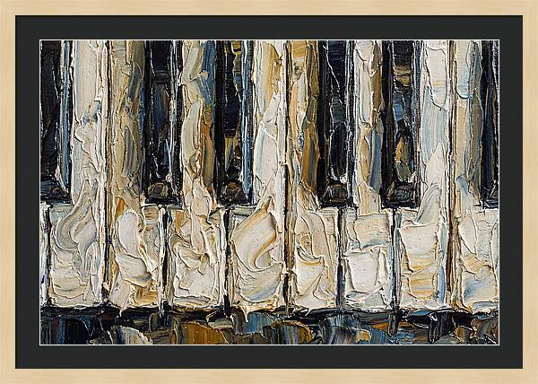 Piano Keys In Palette Knife Style