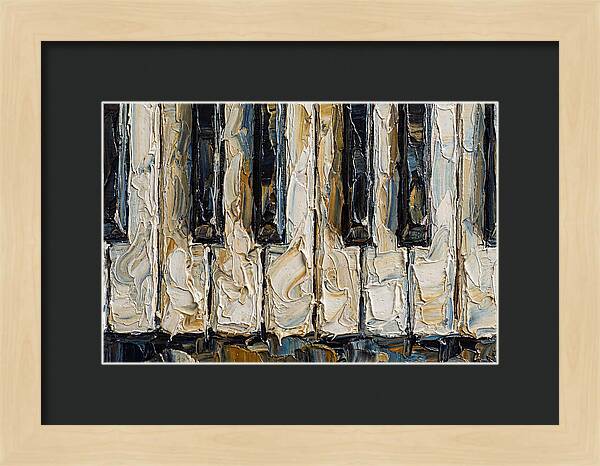 Piano Keys In Palette Knife Style