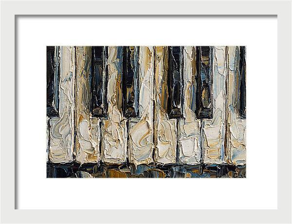 Piano Keys In Palette Knife Style
