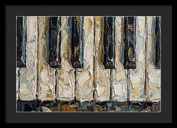 Piano Keys In Palette Knife Style