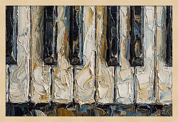 Piano Keys In Palette Knife Style