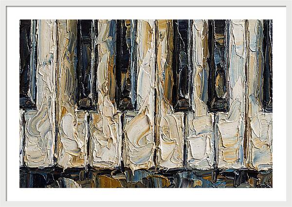 Piano Keys In Palette Knife Style