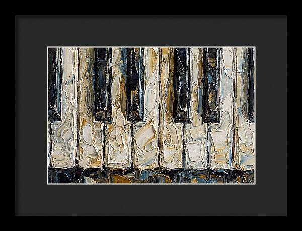 Piano Keys In Palette Knife Style