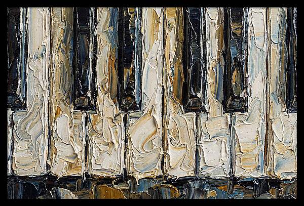 Piano Keys In Palette Knife Style