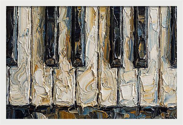 Piano Keys In Palette Knife Style
