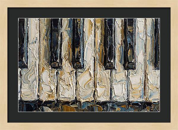 Piano Keys In Palette Knife Style