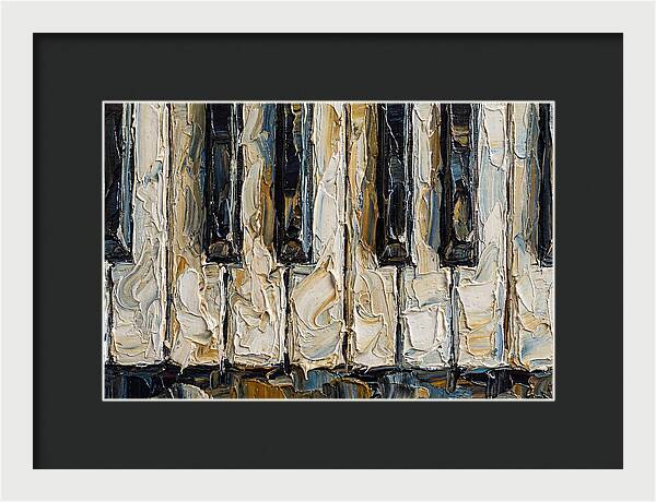 Piano Keys In Palette Knife Style