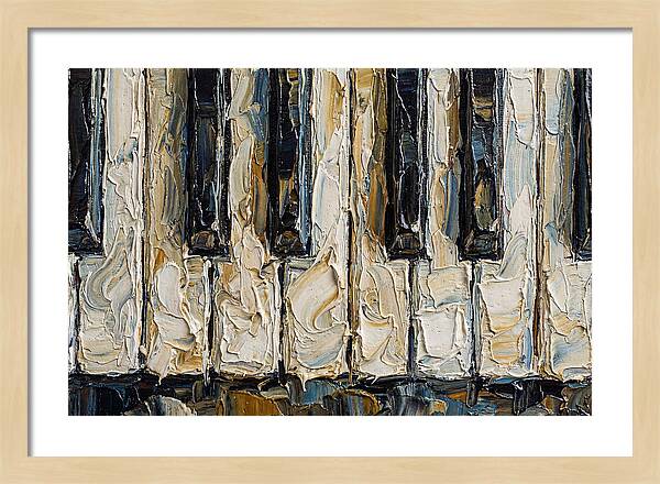 Piano Keys In Palette Knife Style
