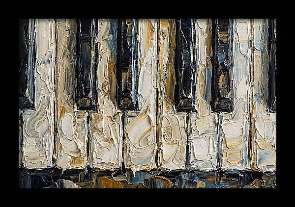 Piano Keys In Palette Knife Style