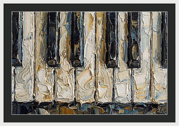 Piano Keys In Palette Knife Style
