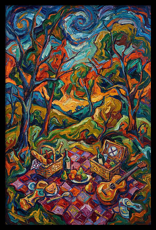 Picnic In Vibrant Nature