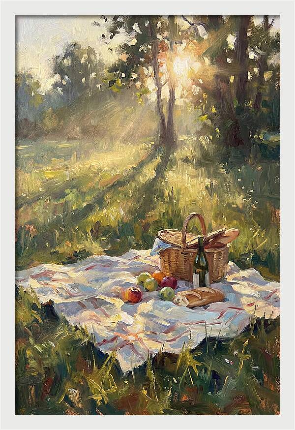 Picnic Scene In Sunlight