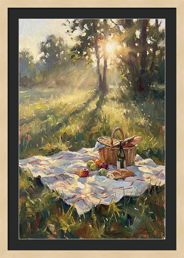 Picnic Scene In Sunlight