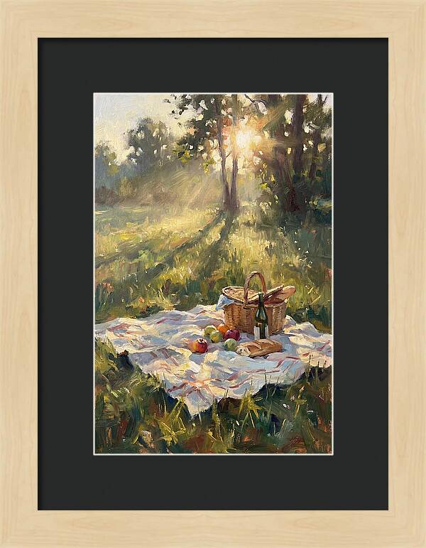 Picnic Scene In Sunlight