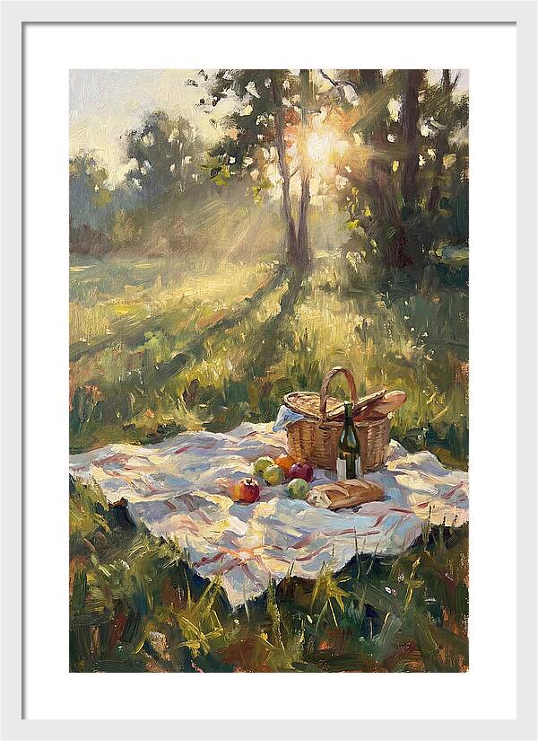 Picnic Scene In Sunlight