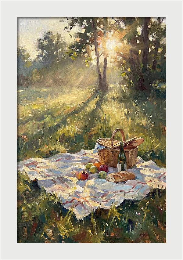 Picnic Scene In Sunlight