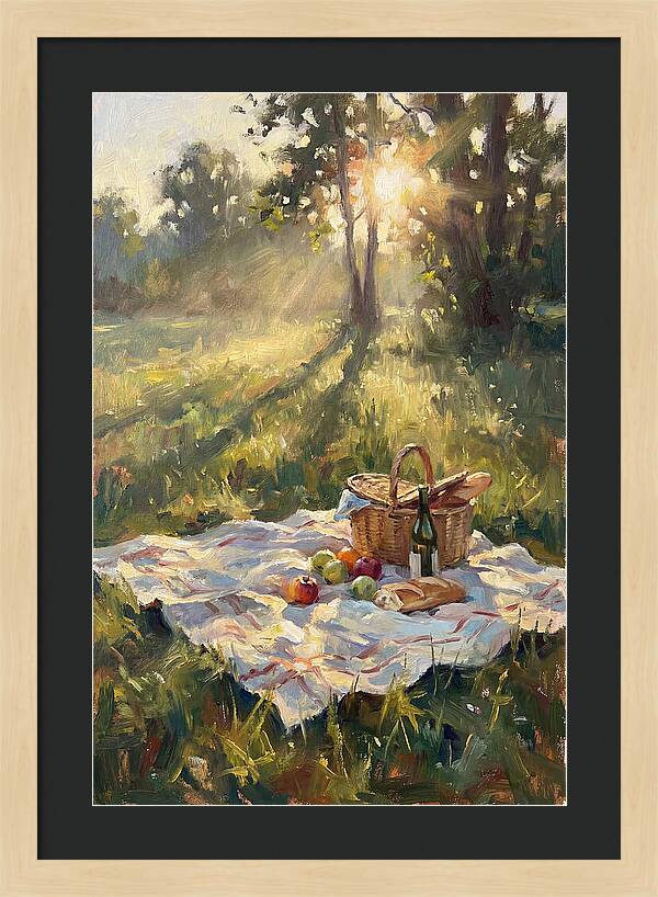 Picnic Scene In Sunlight