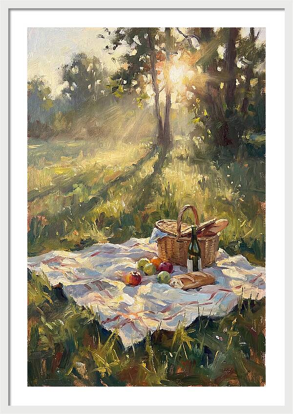 Picnic Scene In Sunlight