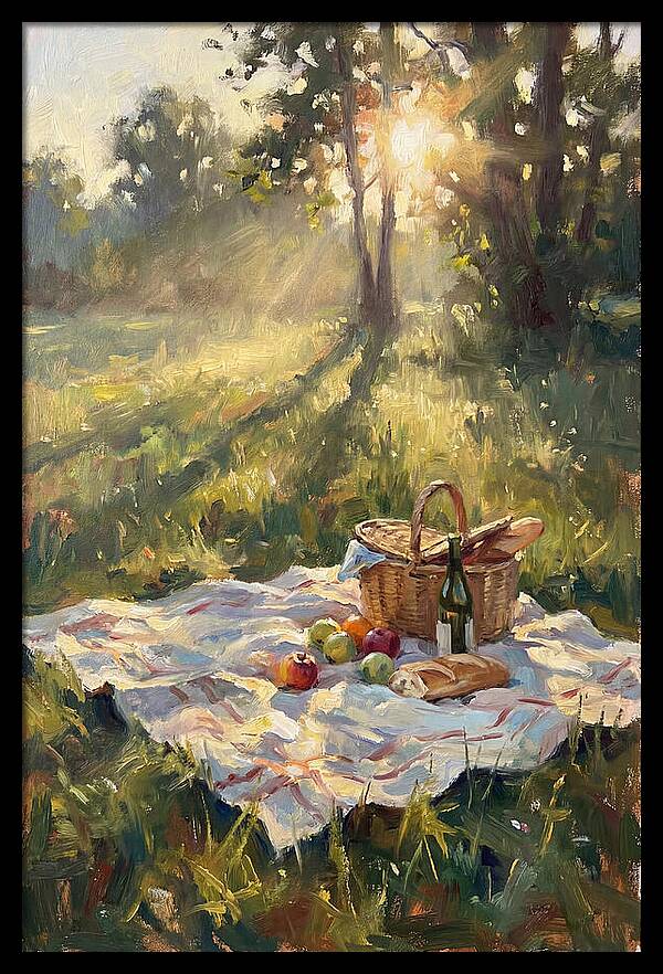 Picnic Scene In Sunlight