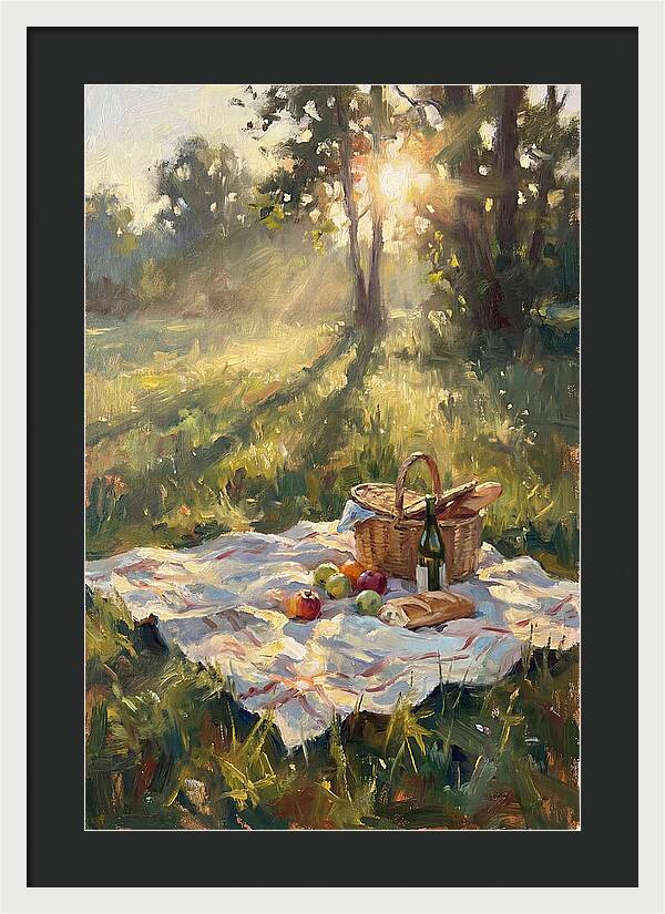 Picnic Scene In Sunlight