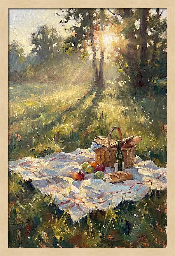 Picnic Scene In Sunlight