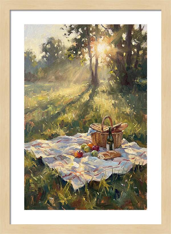 Picnic Scene In Sunlight