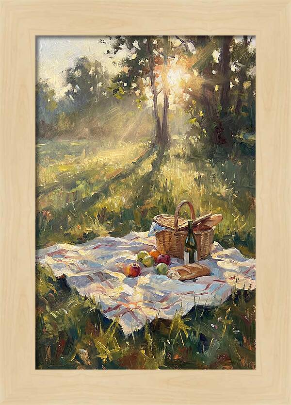 Picnic Scene In Sunlight