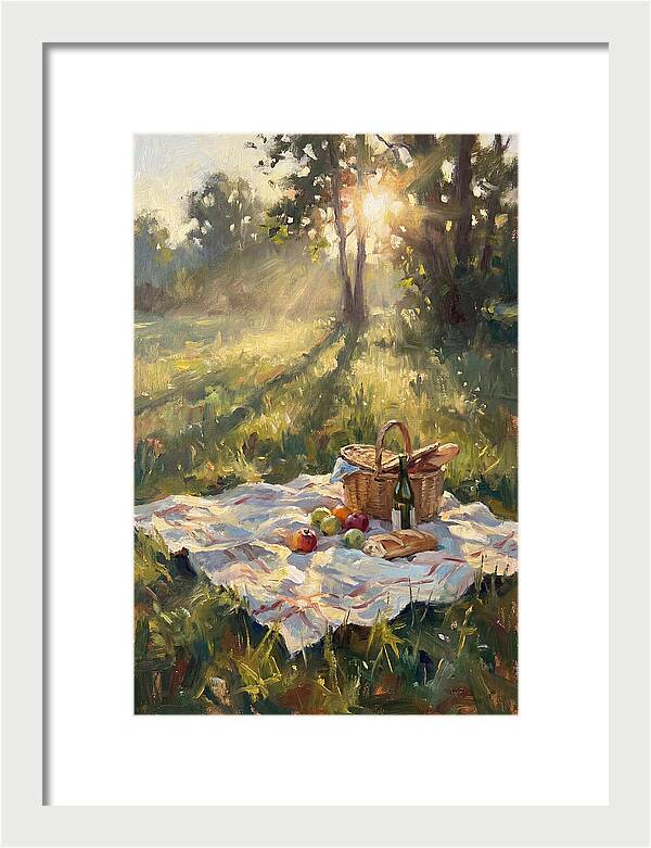 Picnic Scene In Sunlight