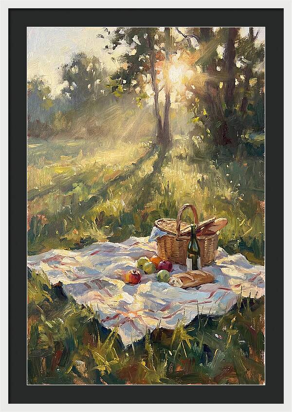 Picnic Scene In Sunlight