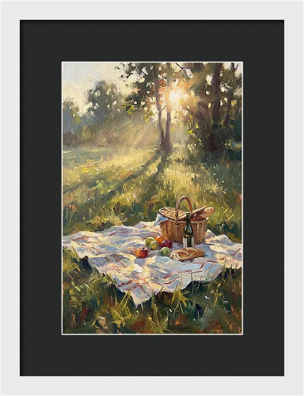 Picnic Scene In Sunlight