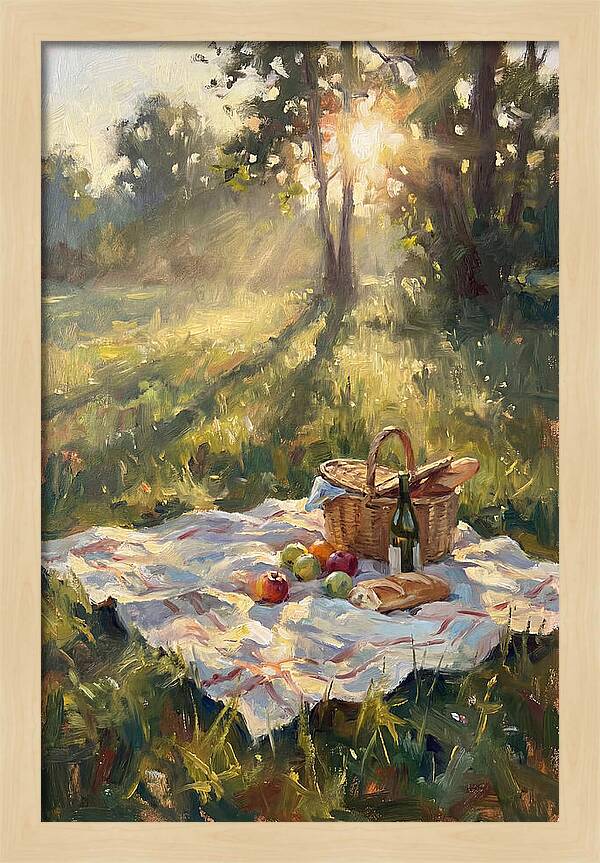 Picnic Scene In Sunlight