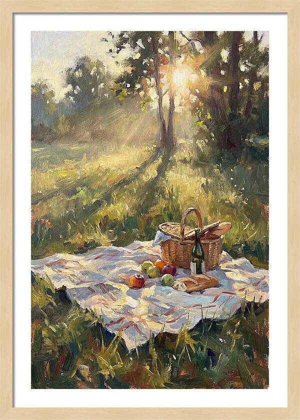 Picnic Scene In Sunlight