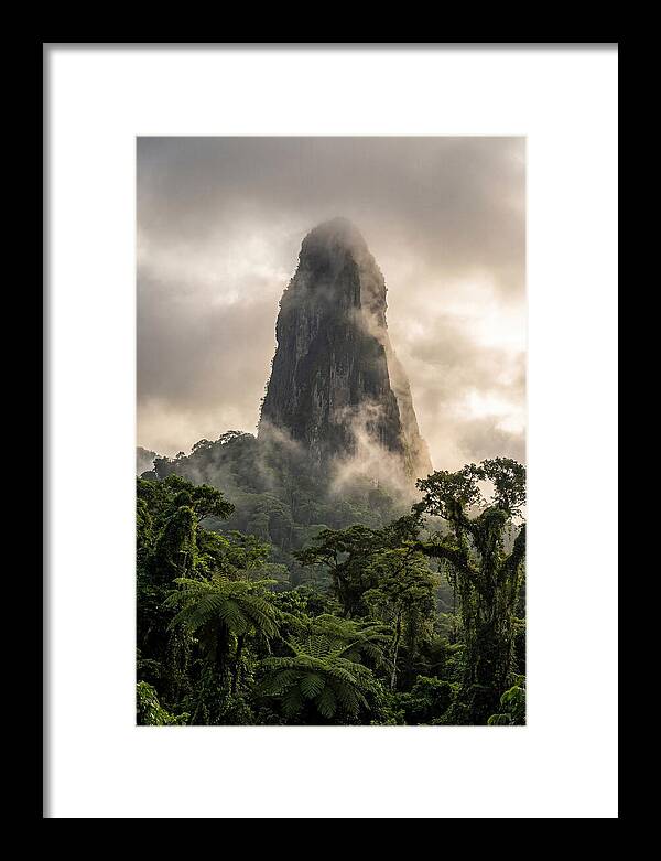 Pico Cao Grande Rising Above Clouds