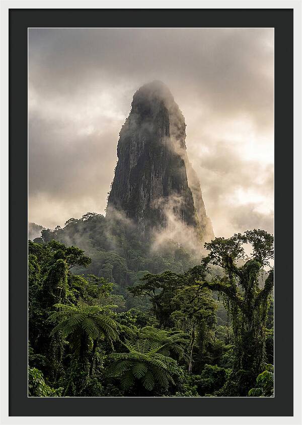Pico Cao Grande Rising Above Clouds
