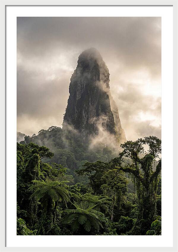 Pico Cao Grande Rising Above Clouds