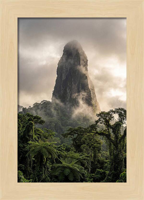 Pico Cao Grande Rising Above Clouds