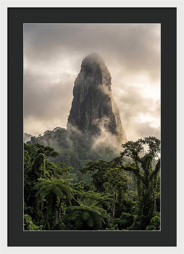 Pico Cao Grande Rising Above Clouds