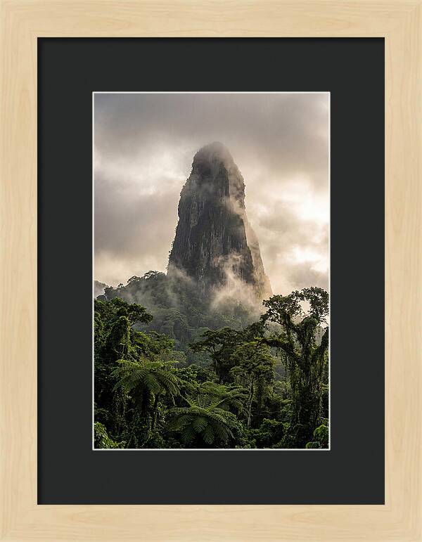 Pico Cao Grande Rising Above Clouds