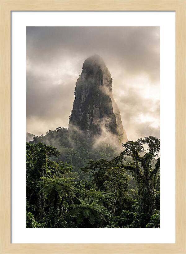 Pico Cao Grande Rising Above Clouds