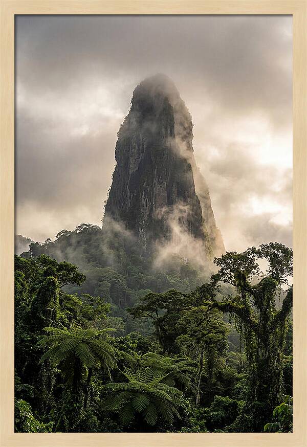 Pico Cao Grande Rising Above Clouds