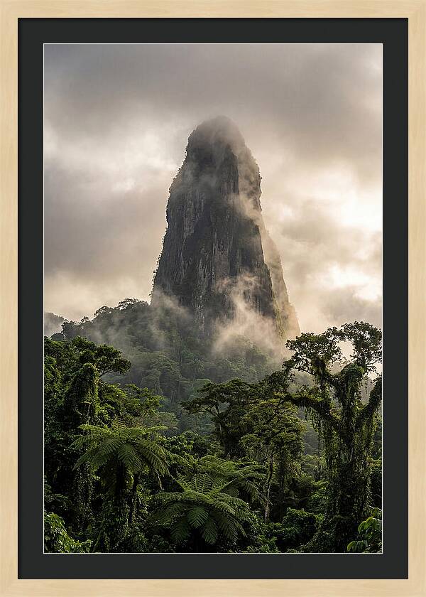 Pico Cao Grande Rising Above Clouds
