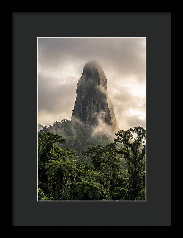 Pico Cao Grande Rising Above Clouds