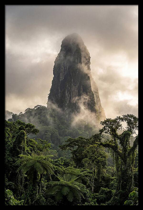Pico Cao Grande Rising Above Clouds