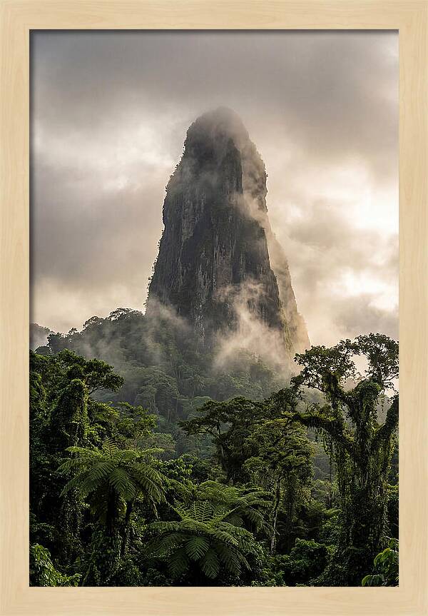 Pico Cao Grande Rising Above Clouds